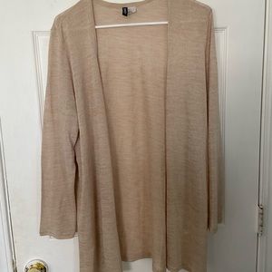 H&M light n flowy cream cardigan